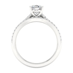 14K 1.40ct Oval Lab Diamond Bridal Set