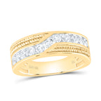 Banda de diamantes de lujo de 10 quilates