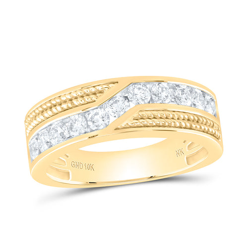 Banda de diamantes de lujo de 10 quilates