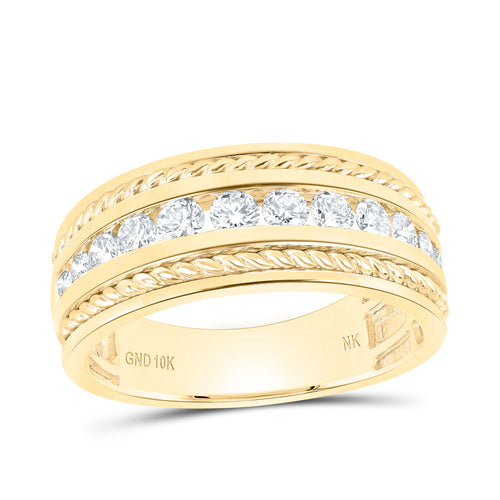 Banda estilo cuerda con diamantes de 10 quilates