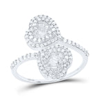 Cuff ring featuring heart-shaped diamond clusters on both ends, adding a charming touch.
