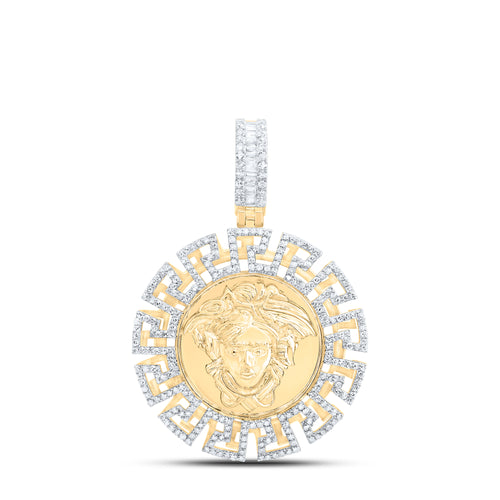 Colgante de Medusa con diamantes de 10 quilates