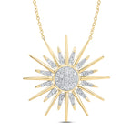 Collar brillante de diamantes de 10 quilates