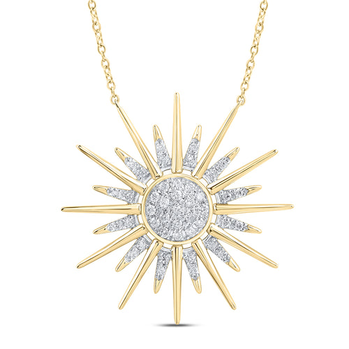 Collar brillante de diamantes de 10 quilates