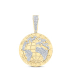 Colgante de diamantes de 10 quilates "El mundo es tuyo"