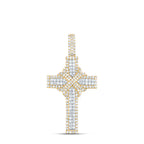 Colgante de cruz con diamantes de 10 quilates