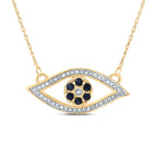 14K Diamond Evil Eye Necklace