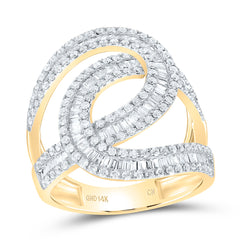 yellow gold fancy twist ring
