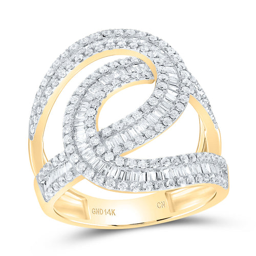 yellow gold fancy twist ring