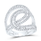 white gold fancy twist ring