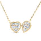 14K Toi et Moi Pendant