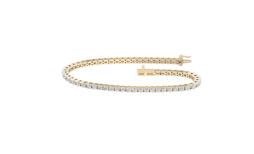 14K 3.00ct Lab Diamond Tennis Bracelet