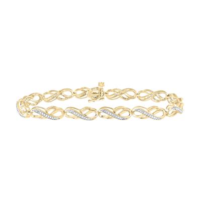 10K Diamond Infinity Bracelet