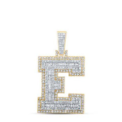 10K Diamond Initial Pendant