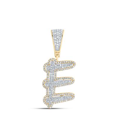 10K Diamond Initial Pendant