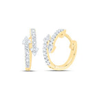 10K Diamond Arrow Huggies