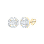 10K Baguette Diamond Earrings