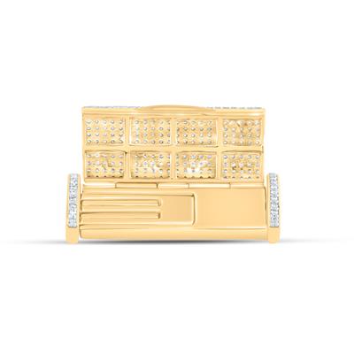 Candado cubano con diamantes de 10 quilates