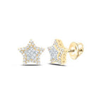 10K Diamond Star Earrings