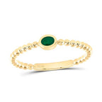 14K Emerald Band
