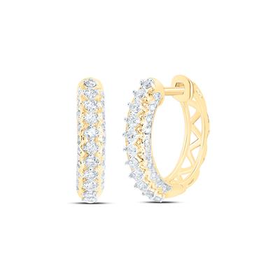 10K Diamond Mini Hoops