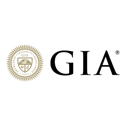 The words 'GIA' in black with the emblem in gold, displayed on a white background