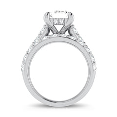 14K 5.00ct Emerald Lab Diamond Bridal Set