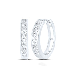 10K Timeless Diamond Hoop Earrings
