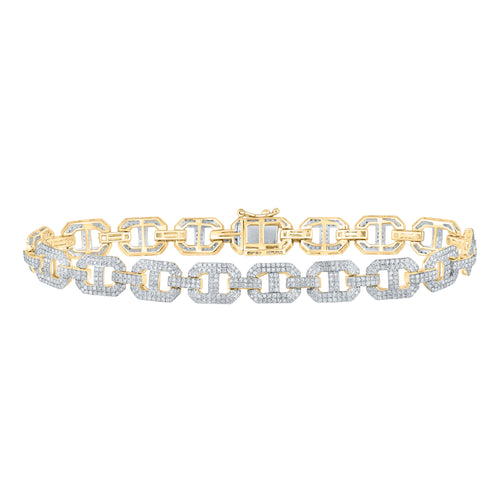 10K Fancy Link Bracelet