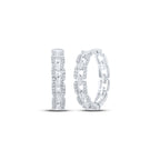 10K Fancy Diamond Hoops