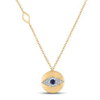 14K Diamond Evil Eye Necklace