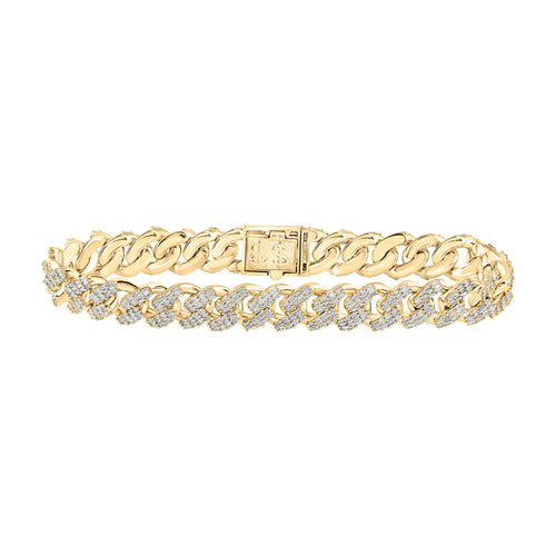 10K Diamond Miami Cuban Bracelet