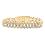 10K Diamond Miami Cuban Bracelet