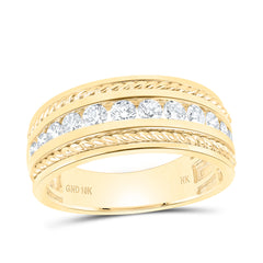 Banda estilo cuerda con diamantes de 10 quilates