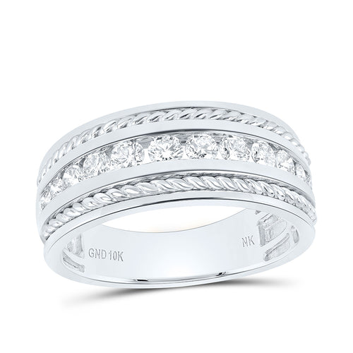 Banda estilo cuerda con diamantes de 10 quilates