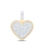 10K Diamond Baguette Heart