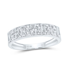 10K Diamond Cross Band