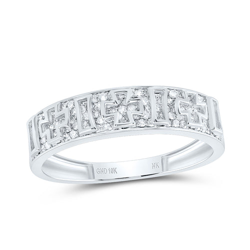 10K Diamond Cross Band