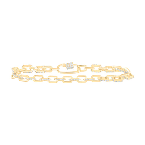 Pulsera con clip de papel de 10 quilates