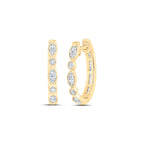 10K Fancy Diamond Hoops
