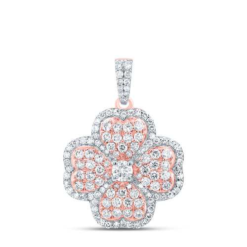 10K Diamond Clover Pendant