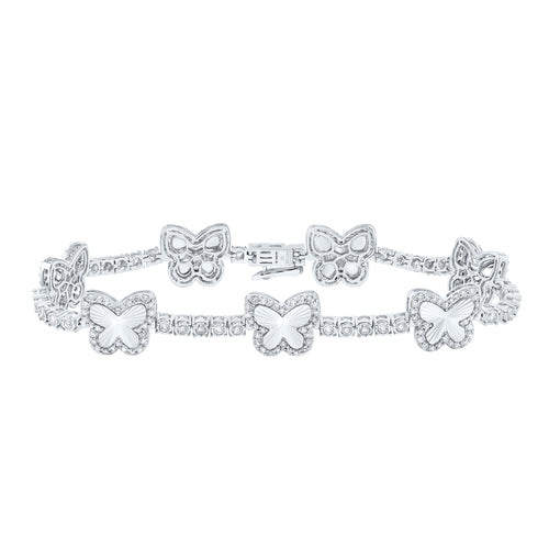10K Diamond Butterfly Bracelet