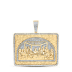 10K Diamond Last Supper Pendant