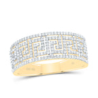 10K Diamond Greek-Style Band