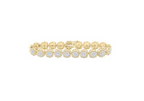 Pulsera de eslabones con diamantes redondos de 10 quilates