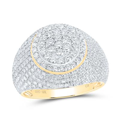 Anillo de diamantes redondos de 10 quilates