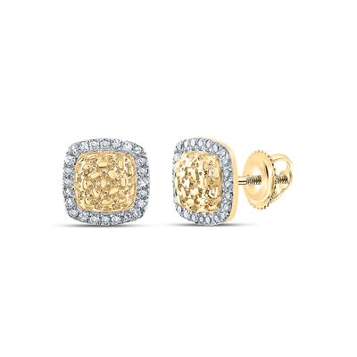 10K Diamond Nugget Earrings