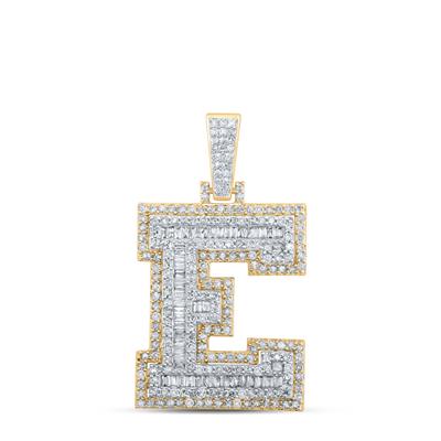 10K Diamond Initial Pendant