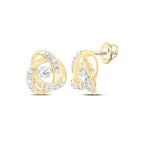 14K Diamond Knot Twinkle Earrings