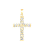 10K Diamond Cross Pendant
